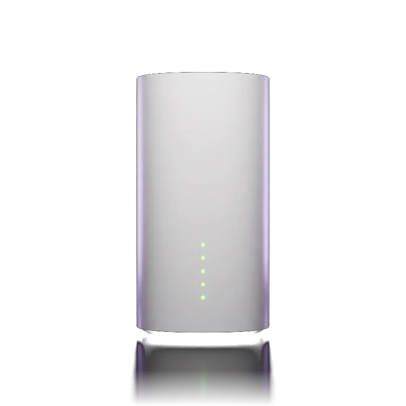 Pre-configured business router with status lights on